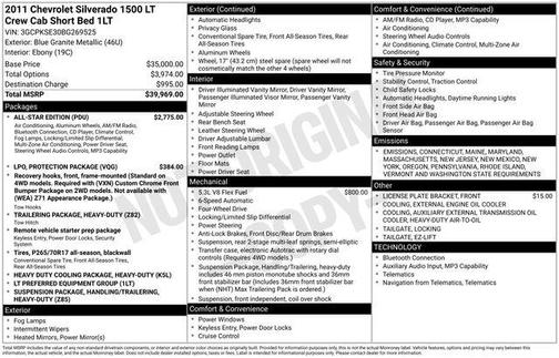 2011 Chevrolet Silverado 1500 LT