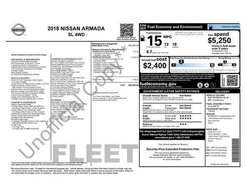 Blue 2018 Nissan Armada SL