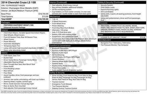 2014 Chevrolet Cruze LS