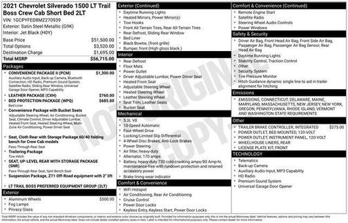 2021 Chevrolet Silverado 1500 LT Trail Boss