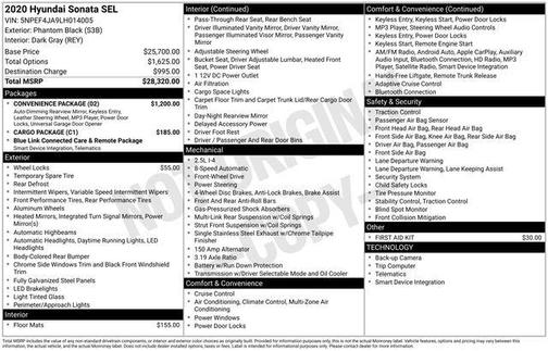 2020 Hyundai SONATA SEL