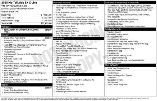 2025 Kia Telluride SX X-Line