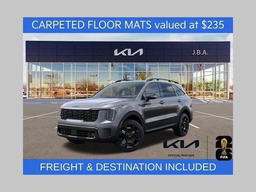 Steel Gray 2026 Kia Sorento Hybrid X-LINE SX PRESTIGE