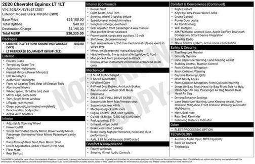 Black Metallic 2020 Chevrolet Equinox 1LT