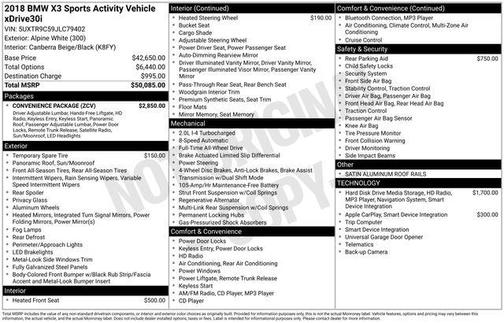 2018 BMW X3 xDrive30i