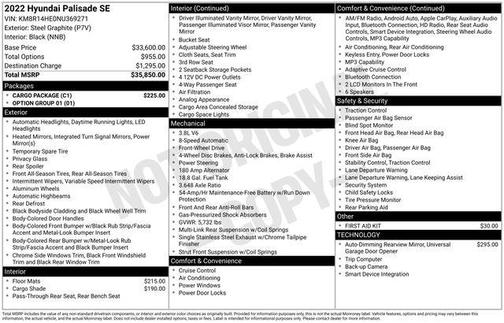 2022 Hyundai PALISADE SE