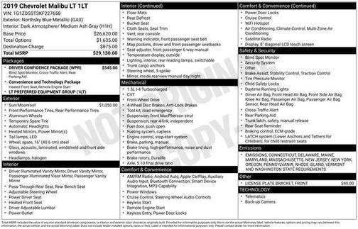 2019 Chevrolet Malibu LT