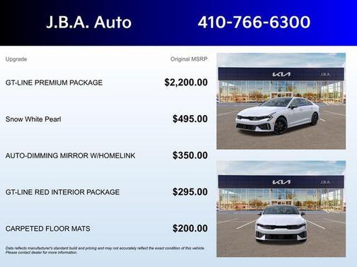 Snow White Pearl 2026 Kia K5 GT-Line