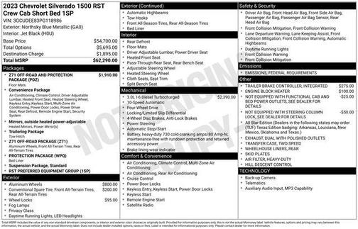 2023 Chevrolet Silverado 1500 RST