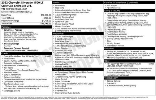 2022 Chevrolet Silverado 1500 LT
