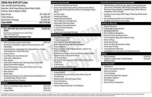 2026 Kia EV9 GT-Line