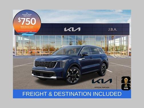 Midnight Black 2026 Kia Sorento EX