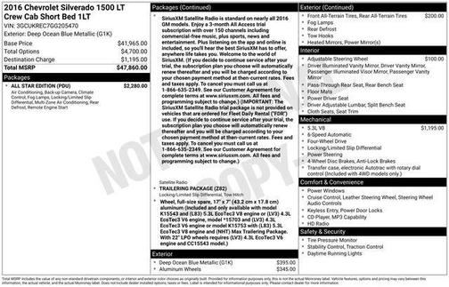 2016 Chevrolet Silverado 1500 LT