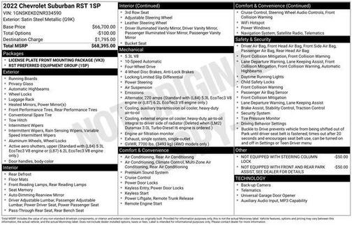2022 Chevrolet Suburban RST