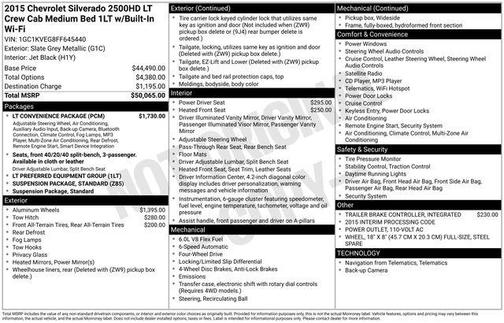 2015 Chevrolet Silverado 2500 LT