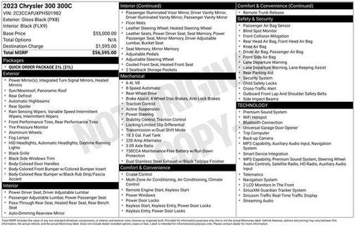 Gloss Black 2023 Chrysler 300