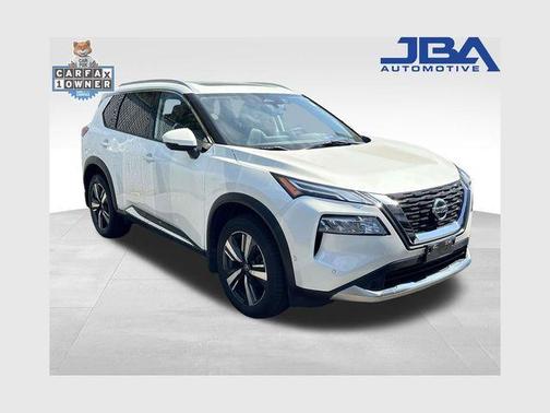 White 2021 Nissan Rogue Platinum