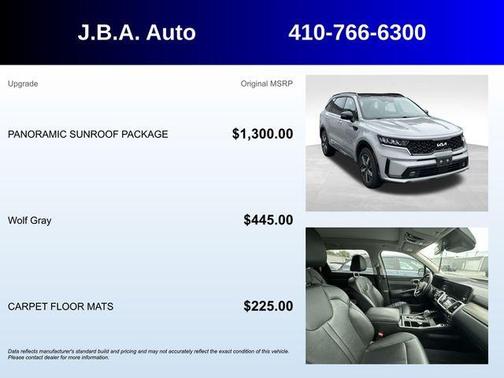 Gray 2023 Kia Sorento EX