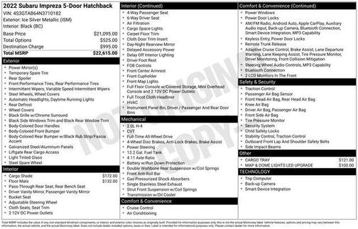 2022 Subaru Impreza Base