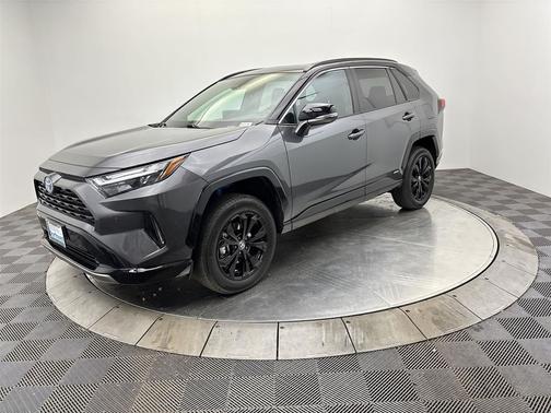 Magnetic Gray Metallic/Midnight Black Metallic 2024 Toyota RAV4 Hybrid SE