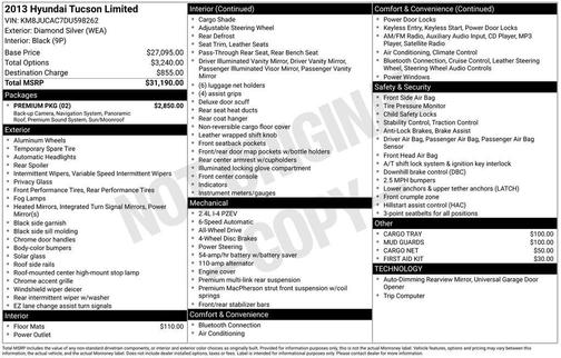 2013 Hyundai TUCSON Limited