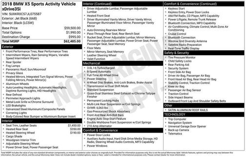 2018 BMW X5 xDrive35i
