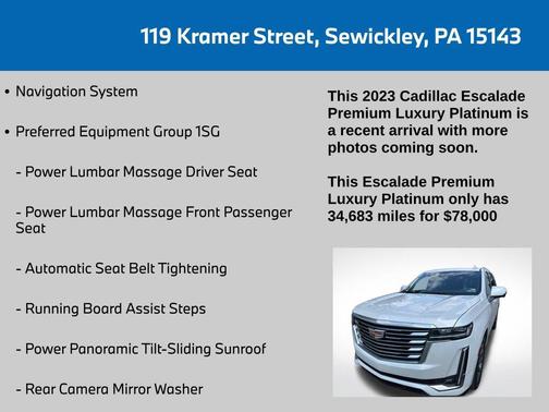 2023 Cadillac Escalade Premium Luxury Platinum