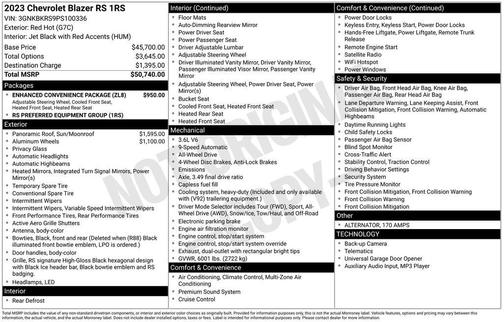 2023 Chevrolet Blazer RS