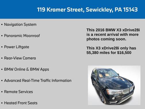 2016 BMW X3 xDrive28i