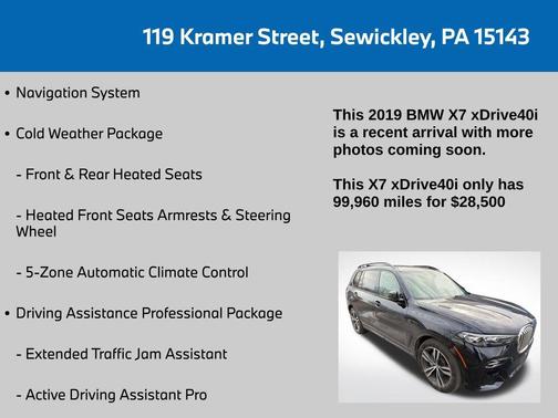 2019 BMW X7 xDrive40i