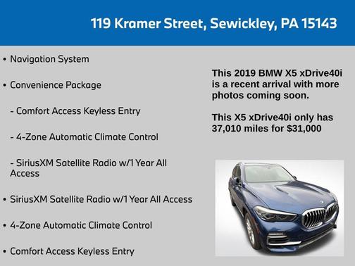2019 BMW X5 xDrive40i