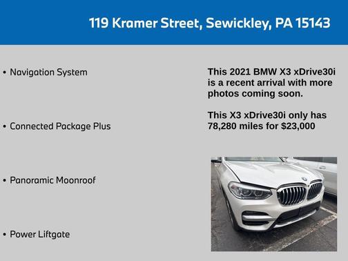 2021 BMW X3 xDrive30i