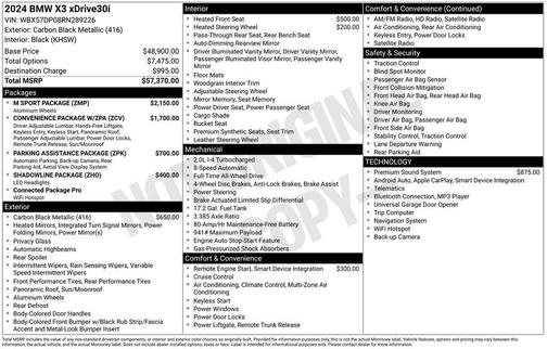 2024 BMW X3 xDrive30i