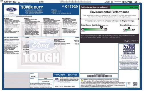 Glacier Gray Metallic Tri-Coat 2025 Ford F-350 Platinum