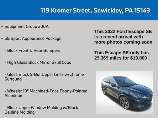 2022 Ford Escape SE