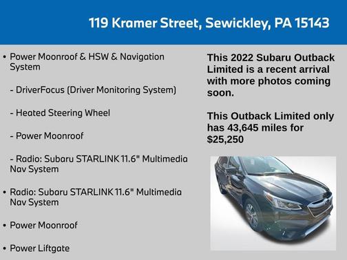 2022 Subaru Outback Limited