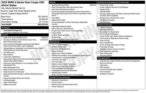 2025 BMW 840 Gran Coupe i xDrive