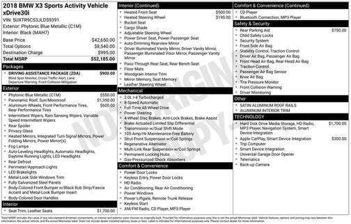 2018 BMW X3 xDrive30i