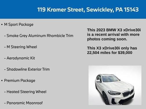 2023 BMW X3 xDrive30i