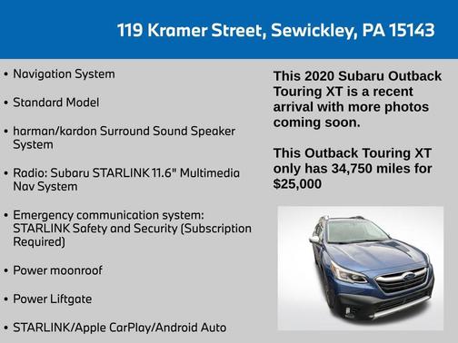 2020 Subaru Outback Touring XT