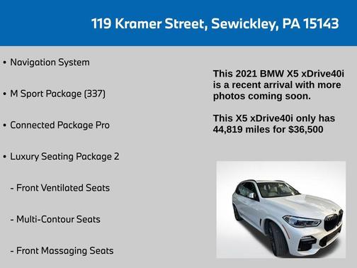 2021 BMW X5 xDrive40i