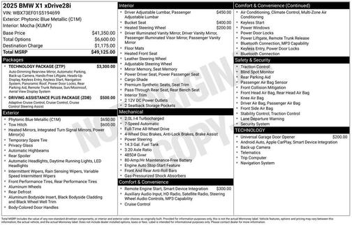 2025 BMW X1 xDrive28i