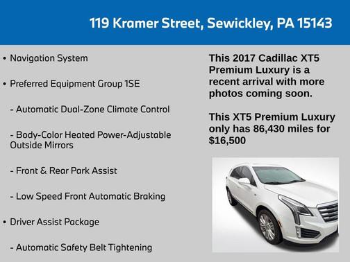 2017 Cadillac XT5 Premium Luxury