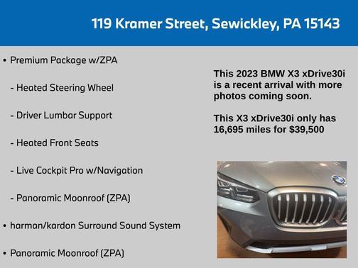 2023 BMW X3 xDrive30i