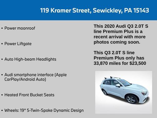 2020 Audi Q3 45 S line Premium Plus