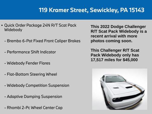 2022 Dodge Challenger R/T Scat Pack Widebody