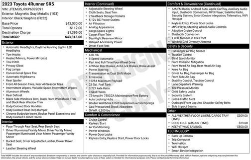 2023 Toyota 4Runner SR5