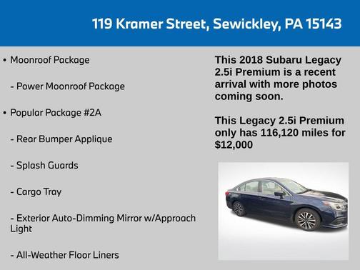 2018 Subaru Legacy Premium