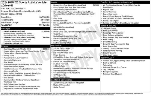 2024 BMW X5 xDrive40i