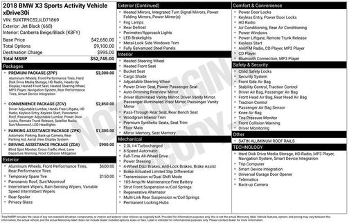 2018 BMW X3 xDrive30i